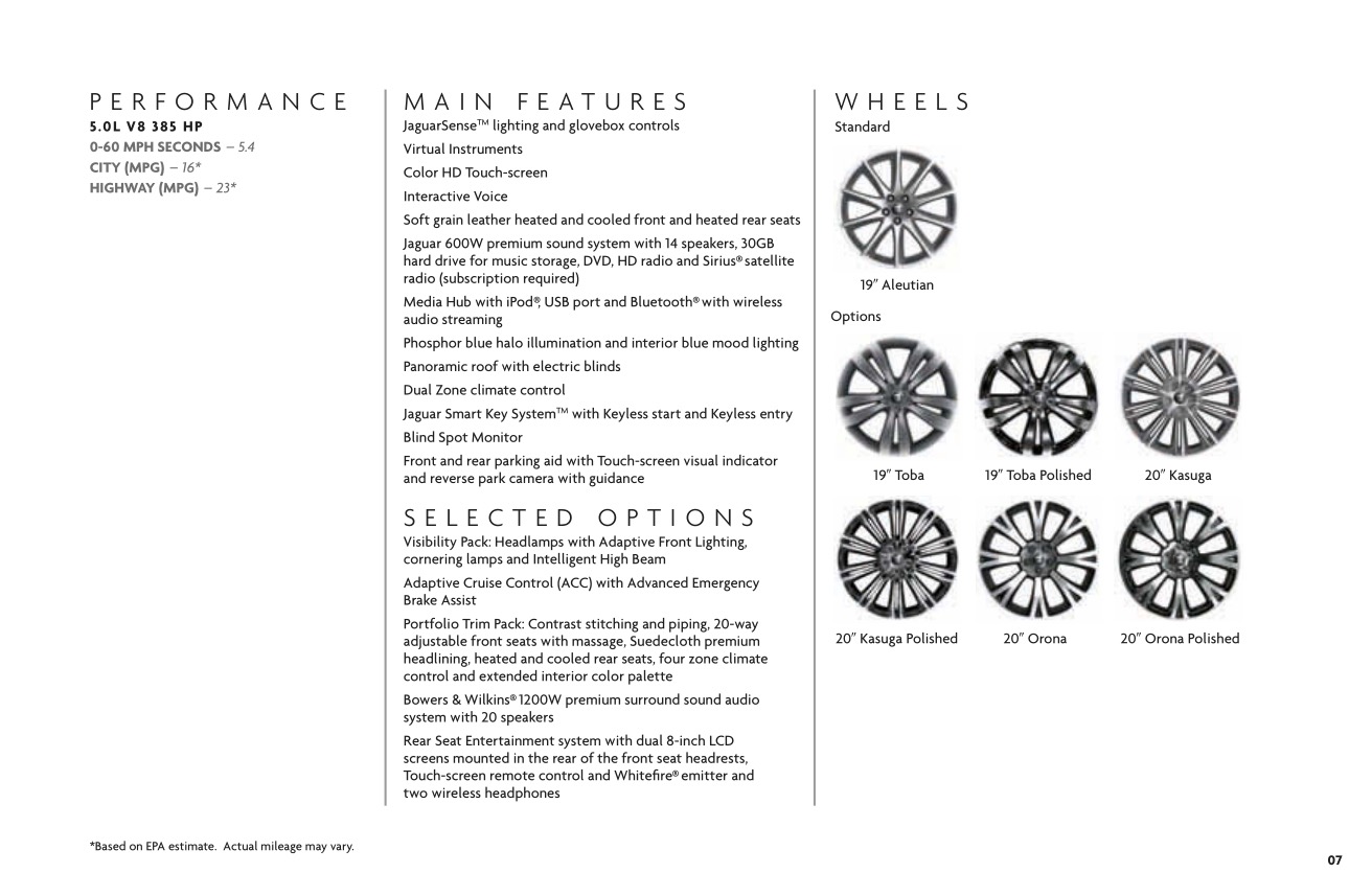 2012 Jaguar Model Lineup Brochure Page 32